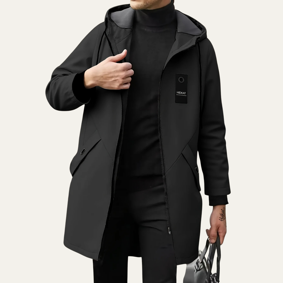 Waterproof Windbreaker Hooded Raincoat For Men