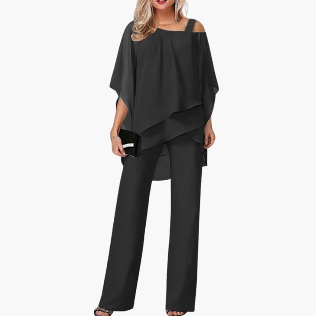 Women's Off Shoulder Wide Leg Romper