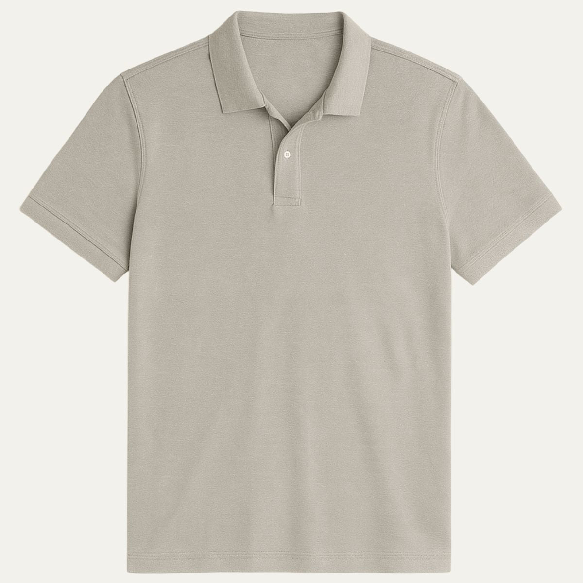Classic White Mens Polo Shirt - Elegant Preppy Style - Nocini