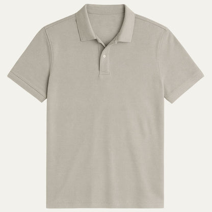 Classic White Mens Polo Shirt - Elegant Preppy Style - Nocini