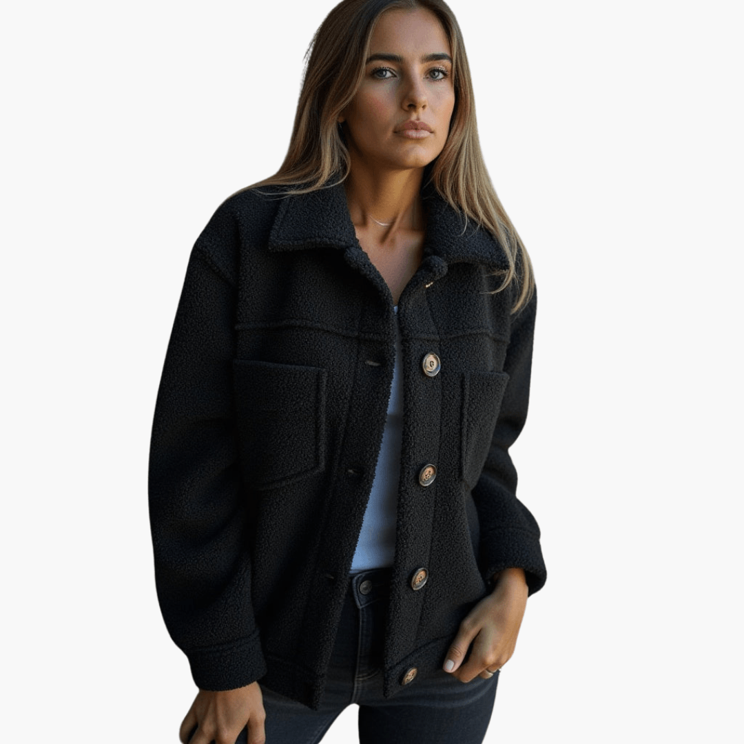 Soft Women's Button Fleece Coat