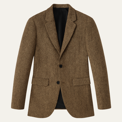 Timeless Men's Wool Tweed Blazer Jacket - Nocini