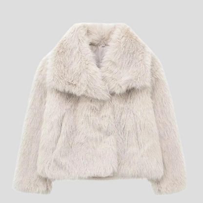 Luxury Synthetic Fur Coat