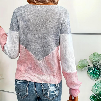 Fashionable Ladies Rose Sweater