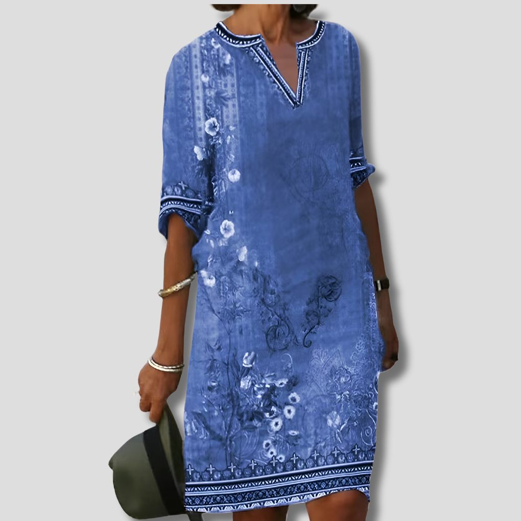 Relaxed Fit Floral Maxi Summer Dress