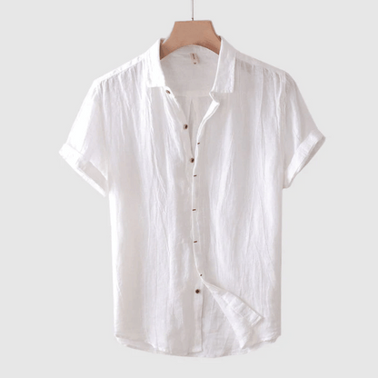 Casual Men's Lightweight Short Sleeve Shirt Loose Fit