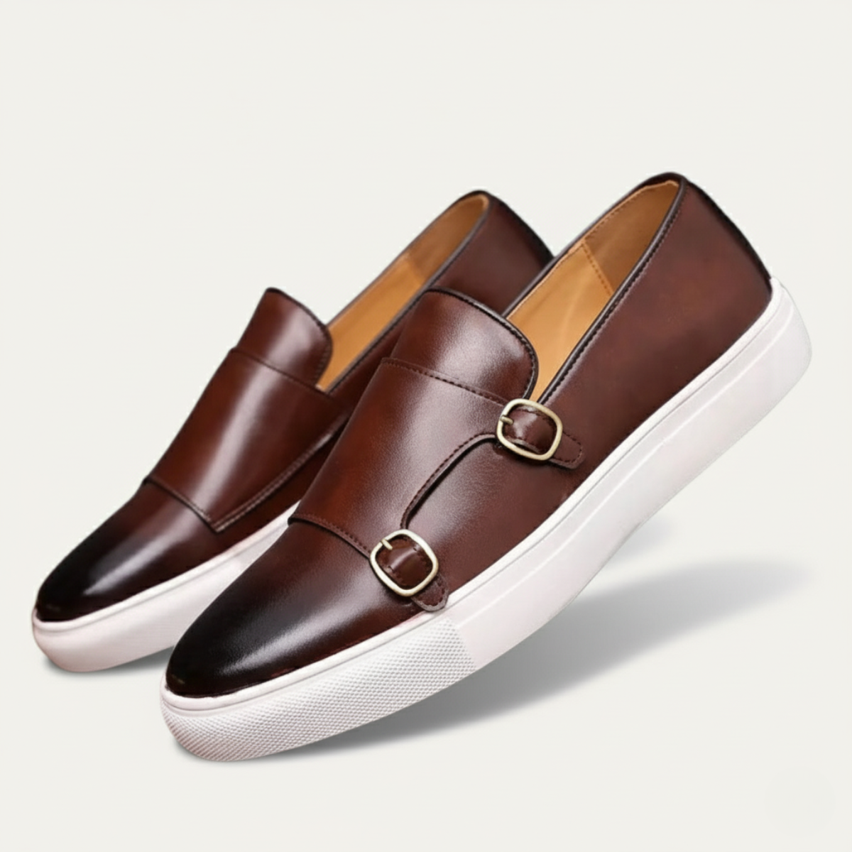 Luxury Mens Classic Leather Slip On Shoes
