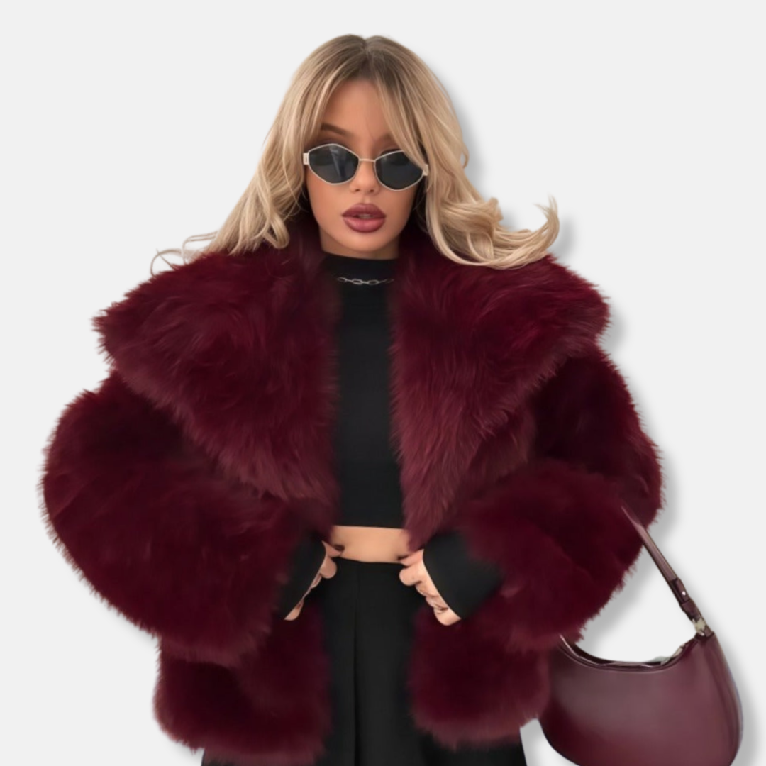 Luxurious Faux Fur Long Coat for Women - Warm Chic Design