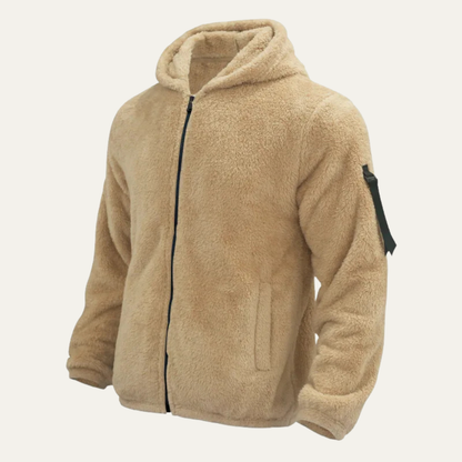 Cozy Men's Fleece Lined Hooded Jacket - Nocini