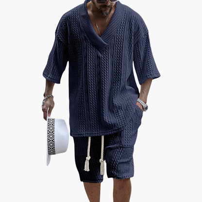 Lightweight Mens 2 Piece Shorts Set