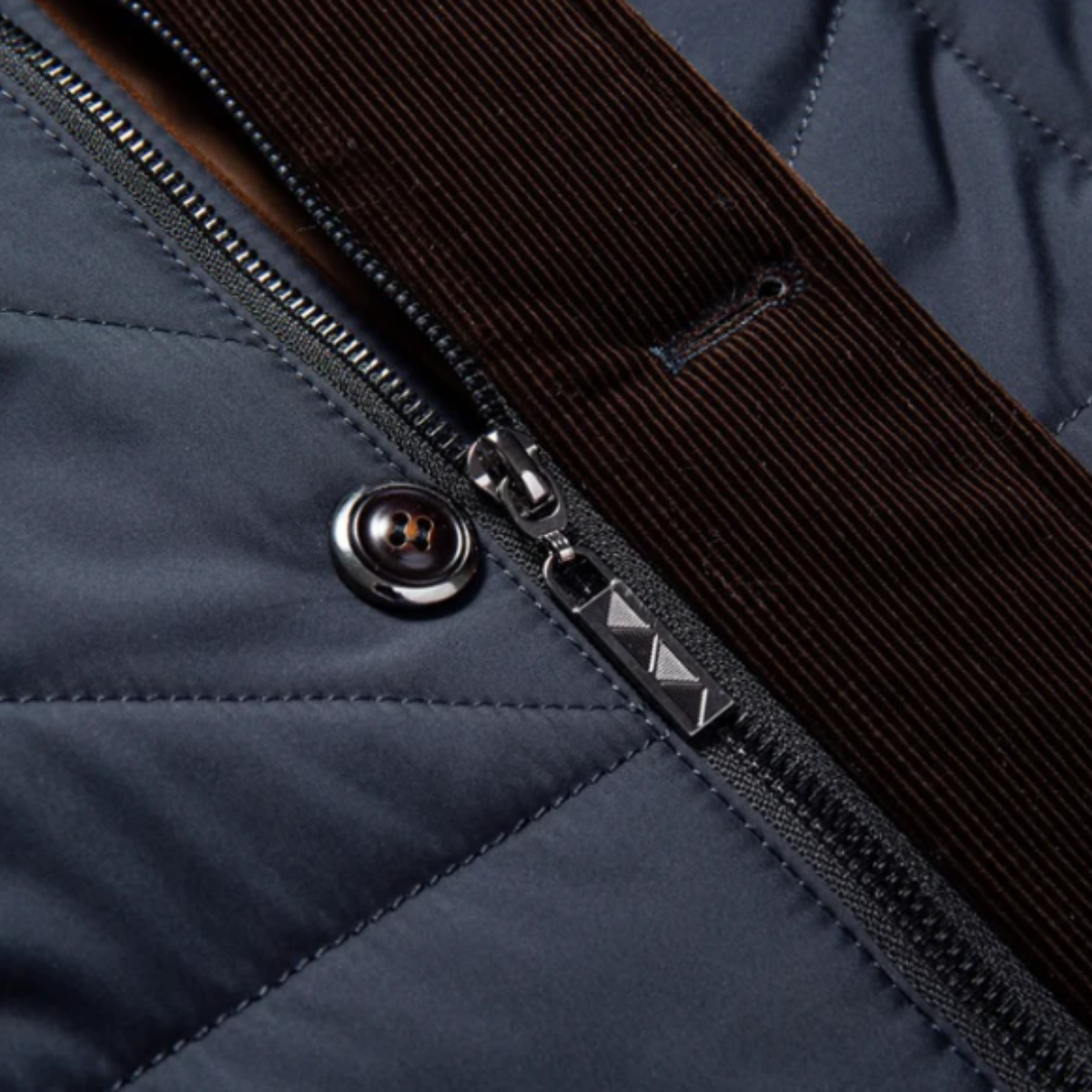 Warm Men's Quilted Padded Winter Parka Jacket