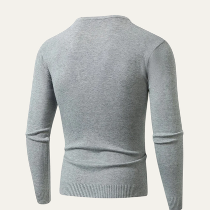 Soft Men's Wool V Neck Sweater