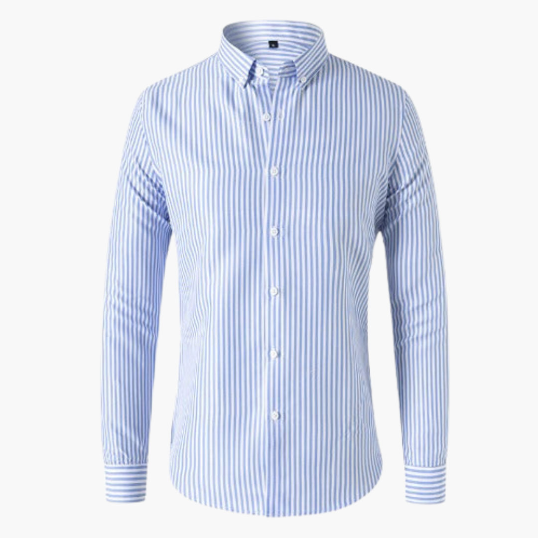 Classic Men's Striped Button Down Shirt