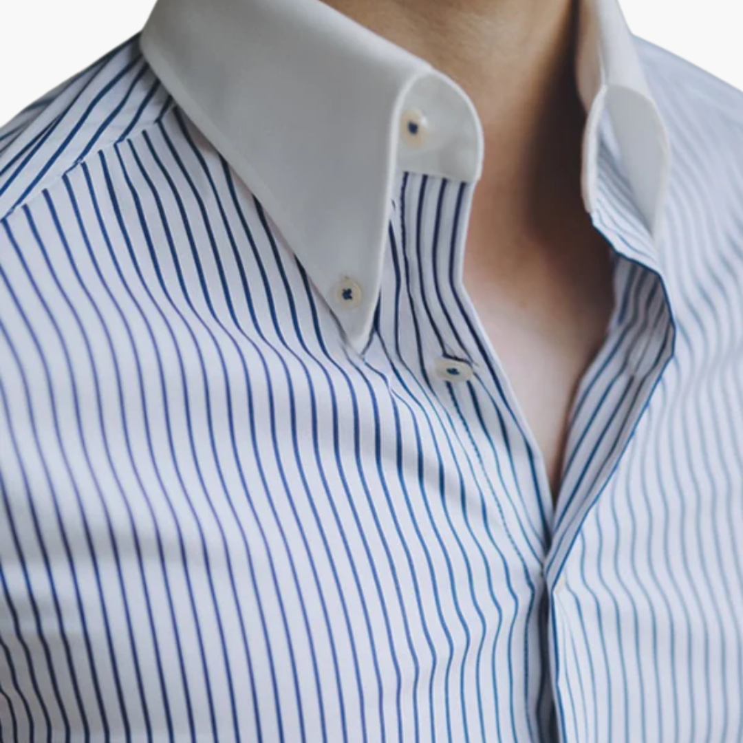 Classic Casual Shirt with Contrasting Trim