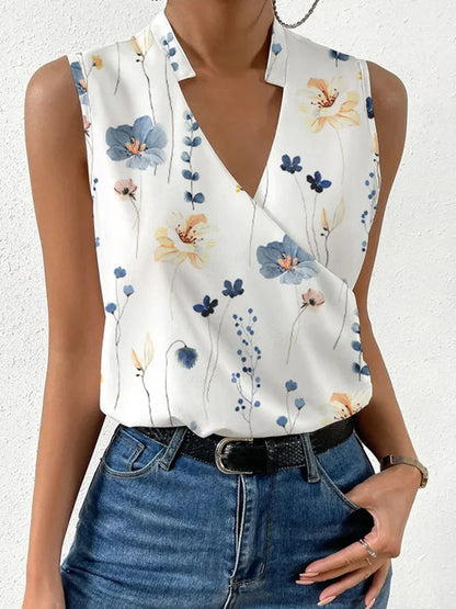 Lightweight V Neck Women's Blouse