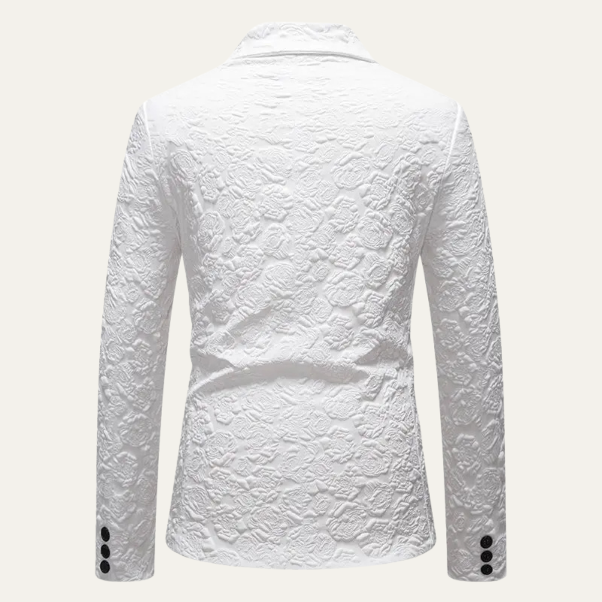 Stylish Men's Rose Print Slim Fit Blazer