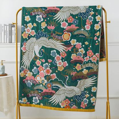Soft Floral Luxury Bath Towel