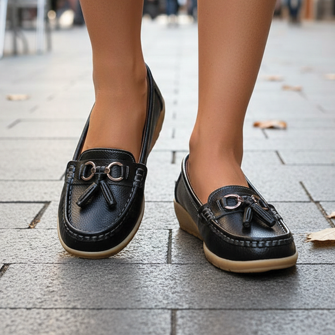 Timeless Genuine Leather Slip On Shoes