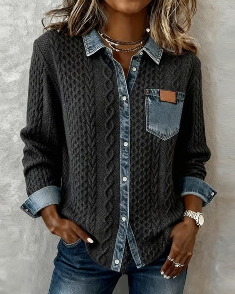 Women's Floral Long Sleeve Top - Olytrend