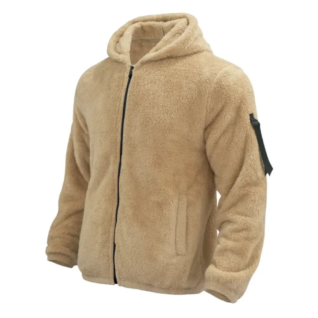 Warm Hooded Zip Up Mens Jacket