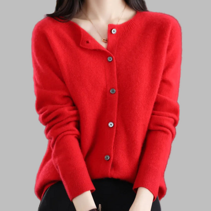Ladies Classic Open Front Sweater