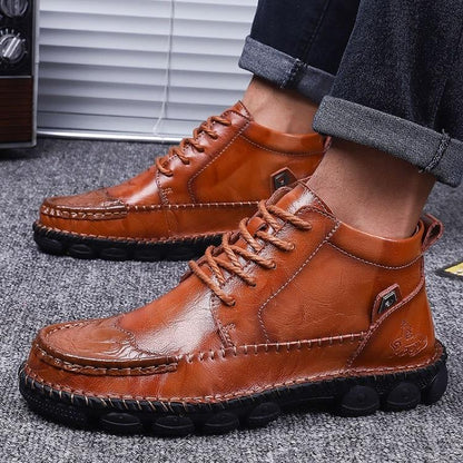 Men's Ankle Boots Comfortable Lace Up Shoes - Nocini
