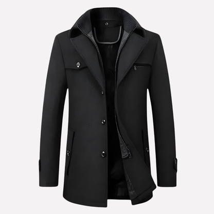 Warm Luxury Mens Wool Overcoat