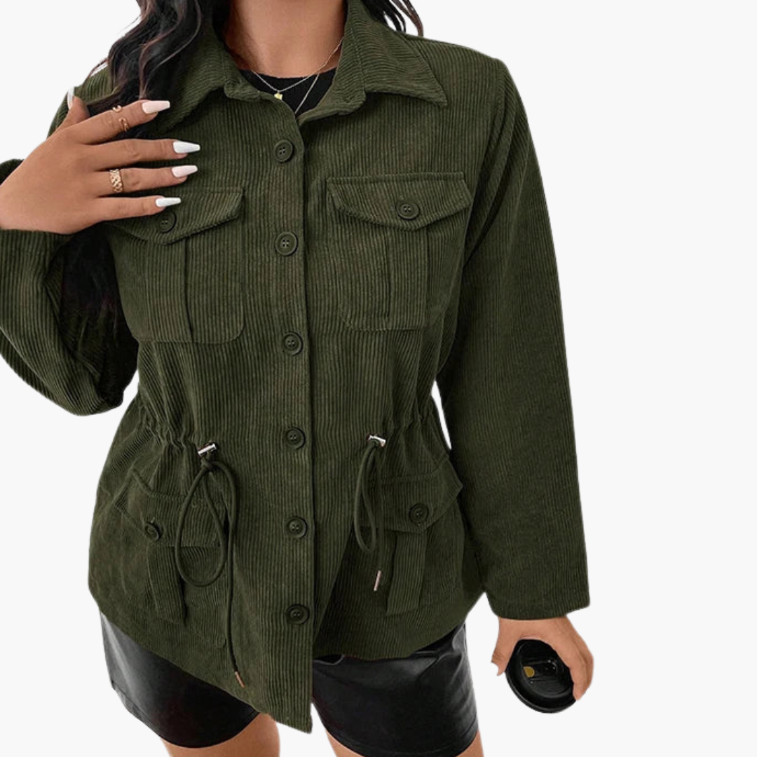 Ladies' Adjustable Drawstring Waist Jacket