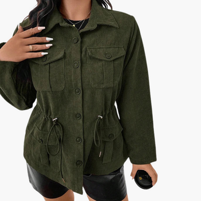 Ladies' Adjustable Drawstring Waist Jacket