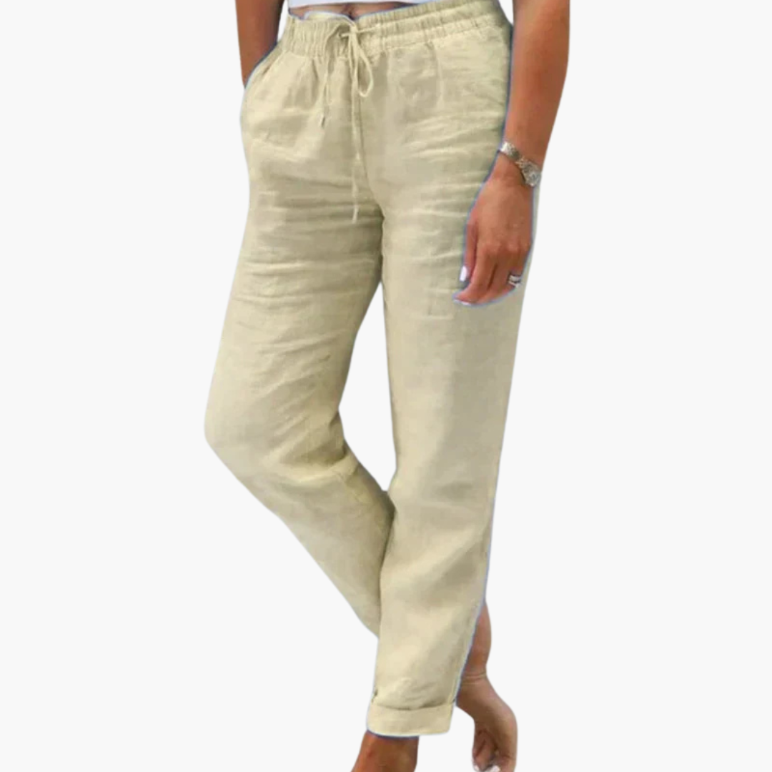 Lightweight Women's Pants with Elastic Waist