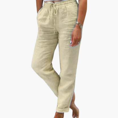 Lightweight Women's Pants with Elastic Waist
