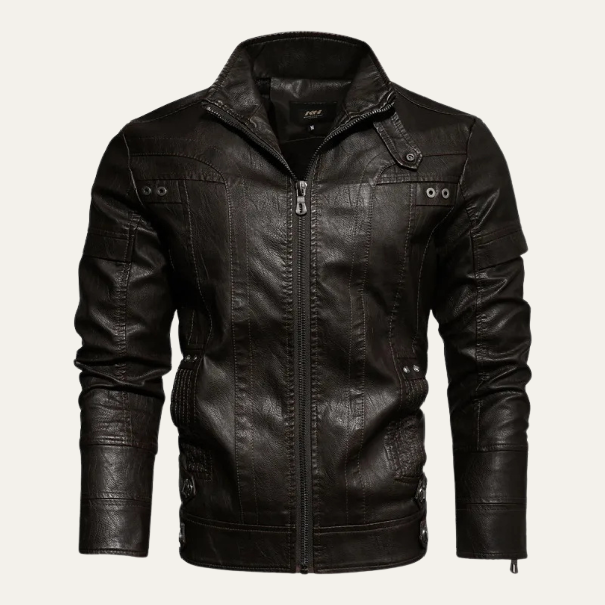 Fashionable Mens Skinny Biker Leather Jacket