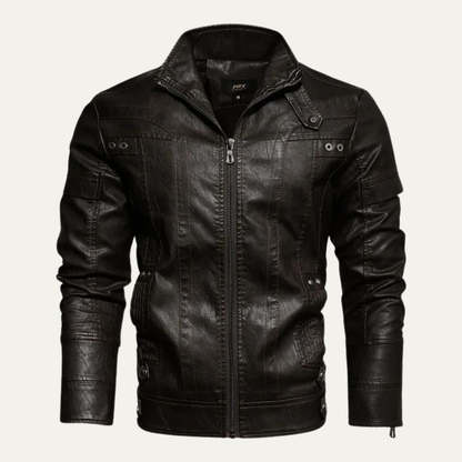 Fashionable Mens Skinny Biker Leather Jacket