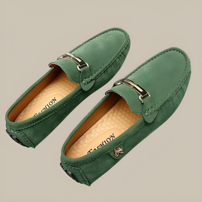 Soft Leather Slip On Loafers