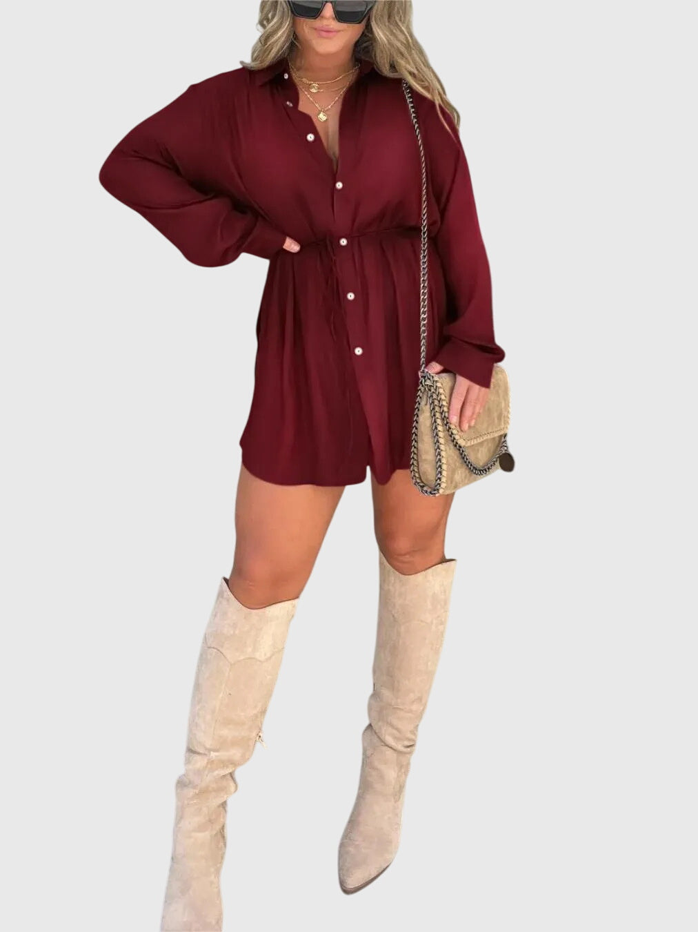 Chic One Piece Jumpsuit Dress - Olytrend