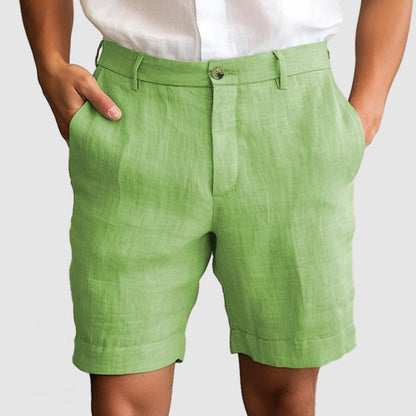 Relaxed Fit Summer Linen Shorts