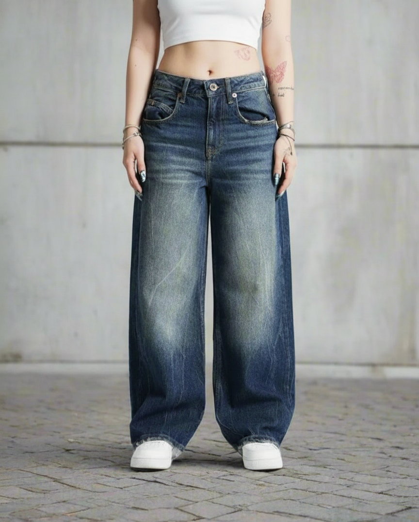 Relaxed Fit Women's Classic Straight Jeans - Nocini