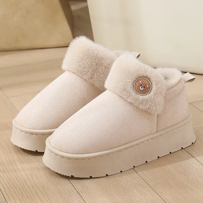 Cozy Fur Lined Slipper Boots