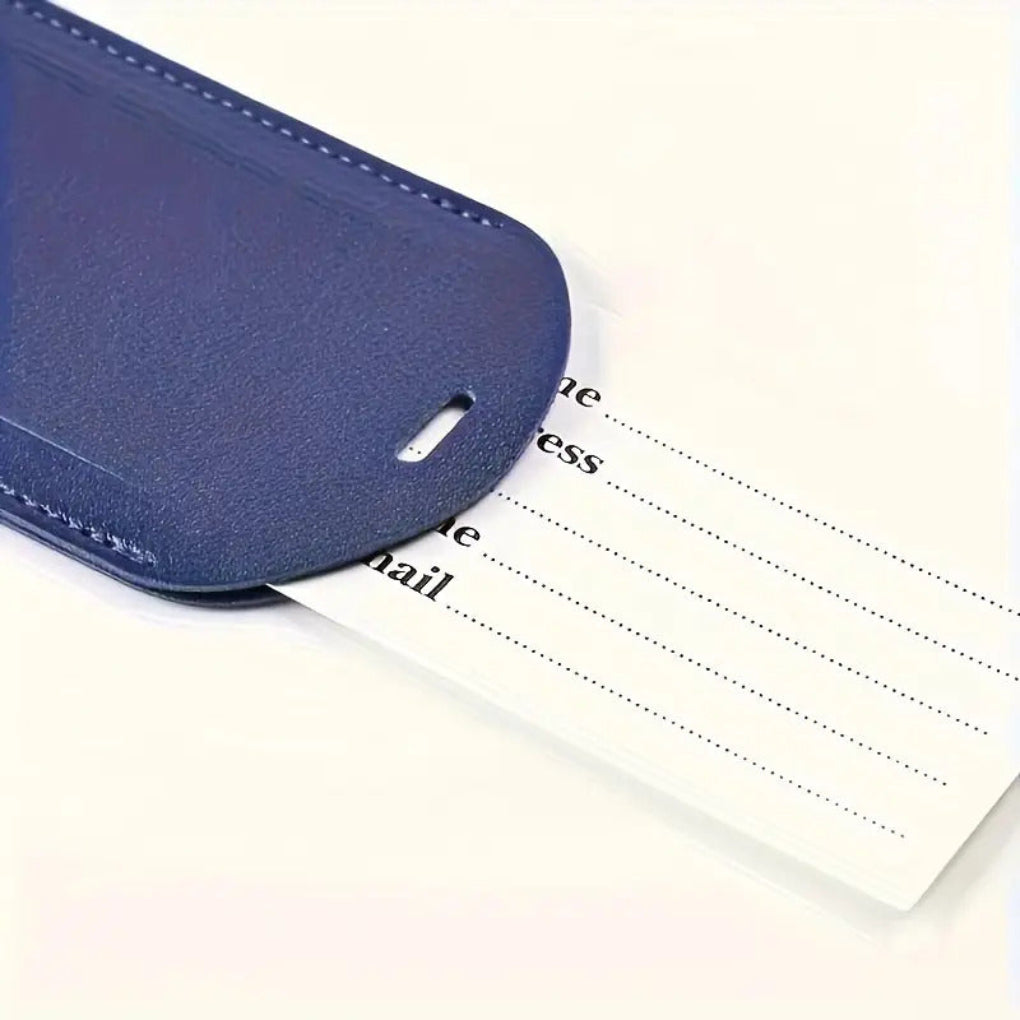 Personalized Genuine Leather Luggage Label