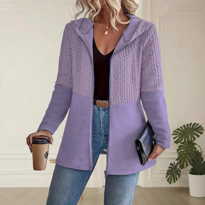 Classic Ladies Zip Up Hooded Sweatshirt
