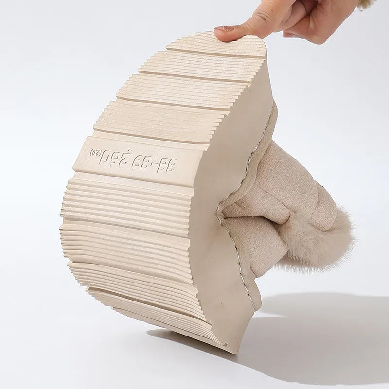 Cozy Fur Lined Slipper Boots