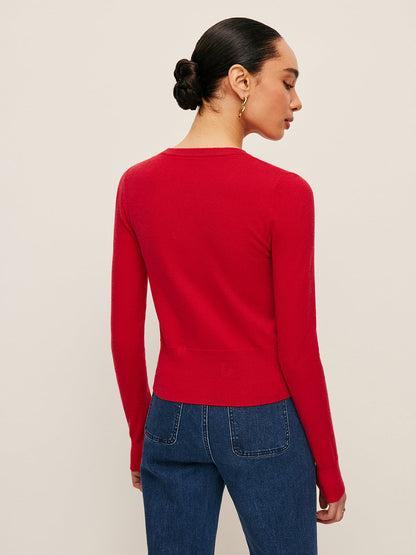 Colorful Blossom Pattern Sweater