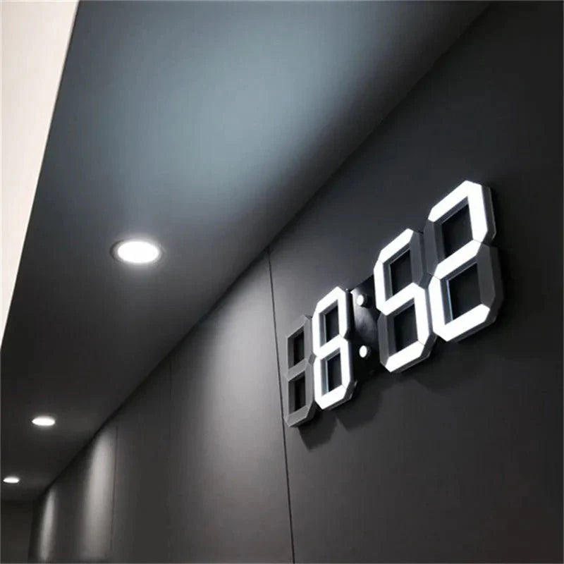 Modern Dimmable 3D Wall Clock - Pexav