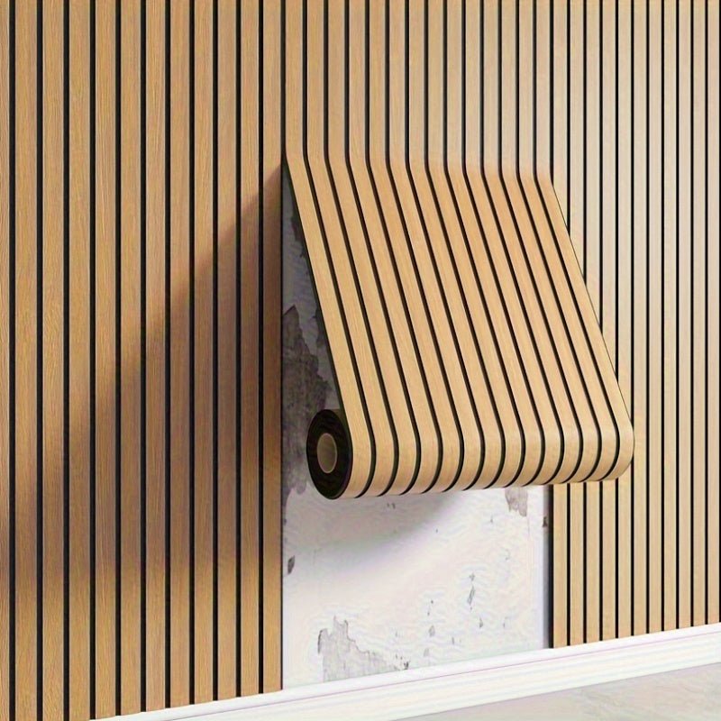 Textured Wood Effect Wall Stickers - Wallvera - Pexav