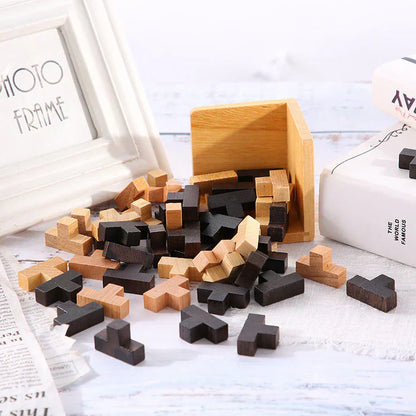 3D Wooden Brain Teaser - PuzzleMaster-Nora Luxe