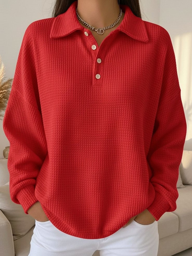 Classic Knit Polo Pullover - Olytrend