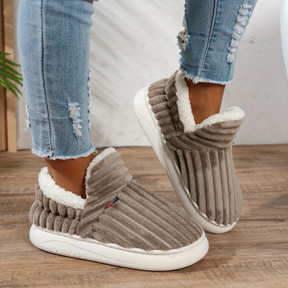 Warm Cozy Women's Slipper Shoes with Grip Soles