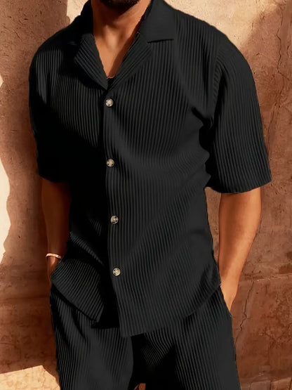 Relaxed Linen Beachwear Outfit Set