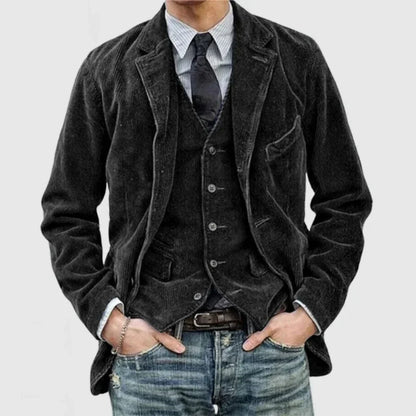 Classic Double Breasted Suit Jacket Set