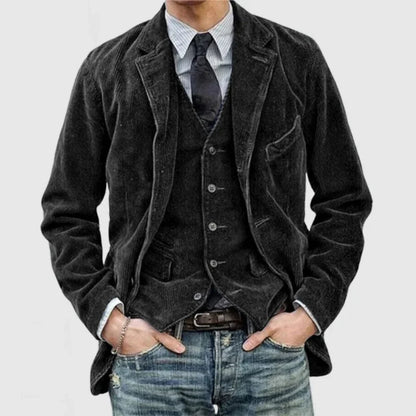 Classic Two Piece Suit Jacket Set